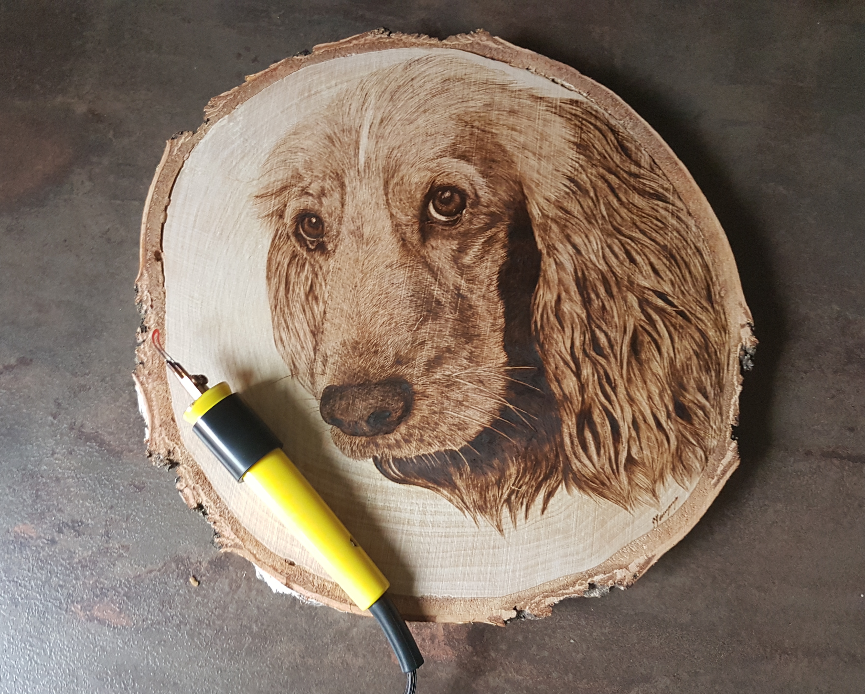 wypalanie w drewnie, sylwia, pirografia, janczyszyn, pyrography, handmade, rękodzieło, pomysł na prezent, pies, portret psa